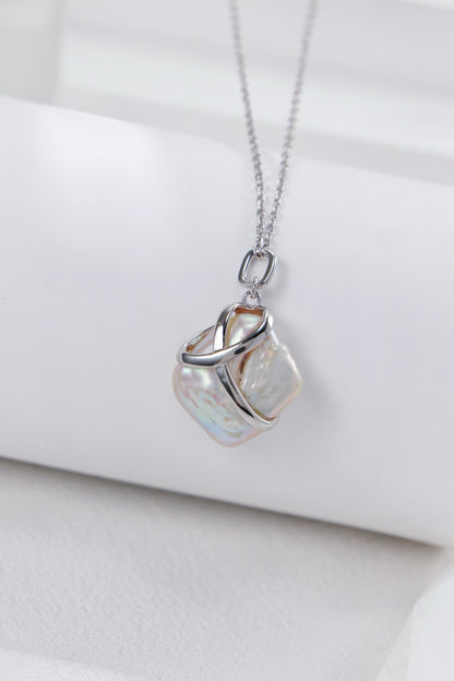 Eden Drop Baroque Pearl Pendant necklace