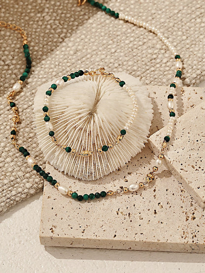 Emerald Pearl Set