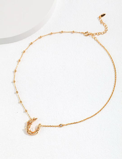 S925 Silver/gold plated/Zircon, Freshwater Pearl/Braided Pendant Necklace, Ring