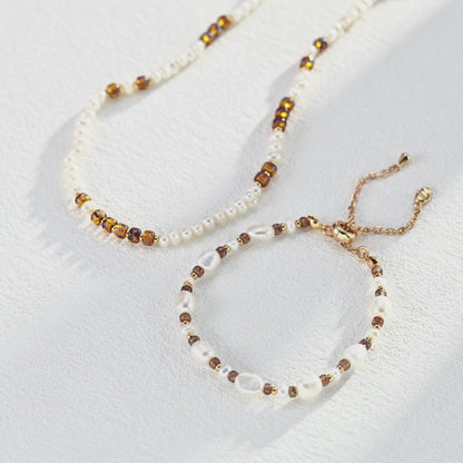 Amber Glow Pearl Set
