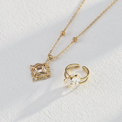 Twin Light Open Ring